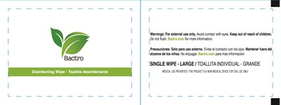 Principal Display Panel (Bactro Disinfecting  Wipe)